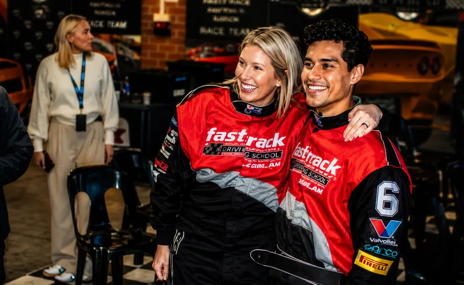 Two Fastrack guests on track day
